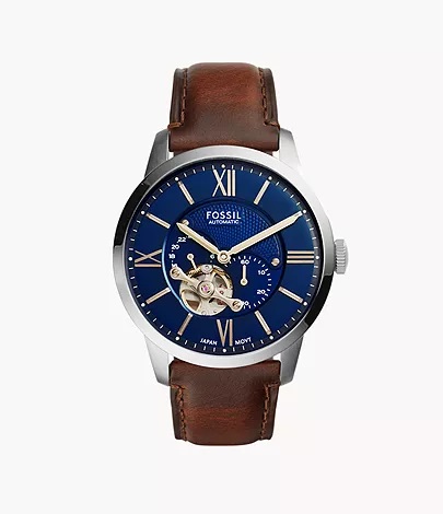 Fossil Townsman Automatic Brown Leather Watch ME3110
