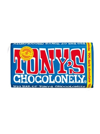 Tony's Chocolonely Fairtrade dark chocolate with at least 70% cacao solids 240g