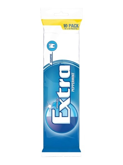 Wrigley's Extra White Peppermint multipack 10x10 pallets 140g