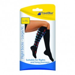 Travel Blue 790 Pressure Socks Unisex Black L/XL