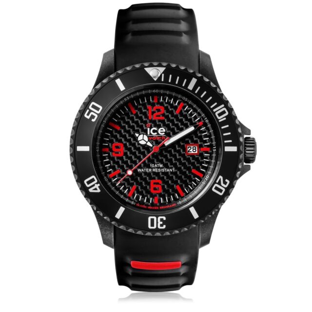 Ice-Watch 001312 Mens Ice-carbon Black Silicone Strap Watch