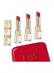 Guerlain KissKiss Shine Bloom Floral care shine lipstick trio gift set