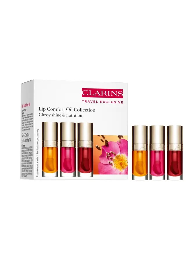 Clarins Lip Comfort Oil Collection Lip Gloss Trio