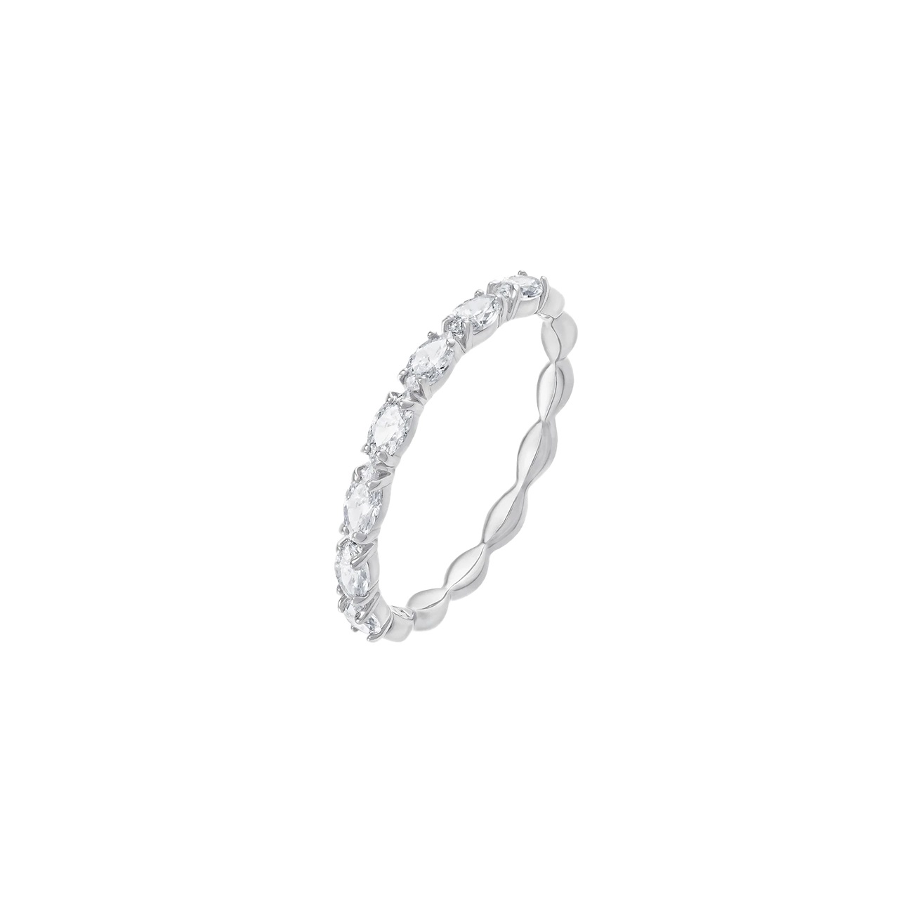 Swarovski Rhodium Plated Vittore Ring 5375024