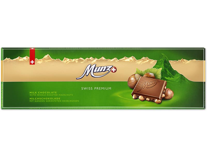 Munz Swiss Premium milk/hazelnuts 300g