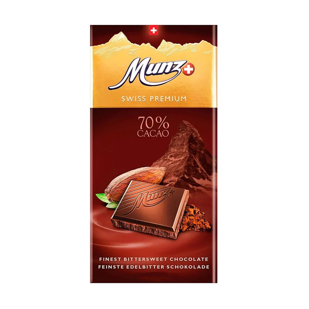 Munz Swiss Premium dark 70% 100g