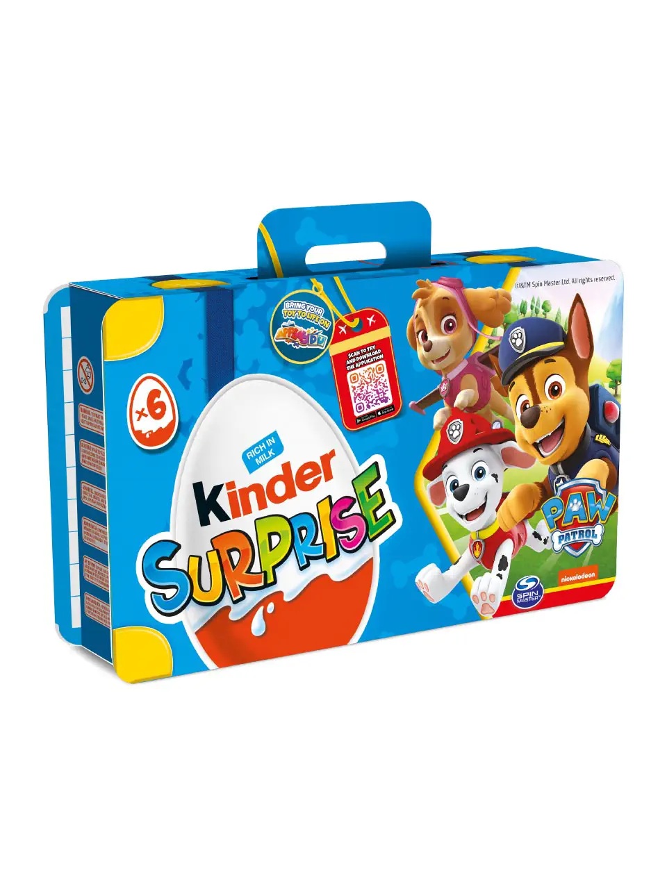 Kinder Surprise Paw Patrol in the luggage-shaped case with toys 120g