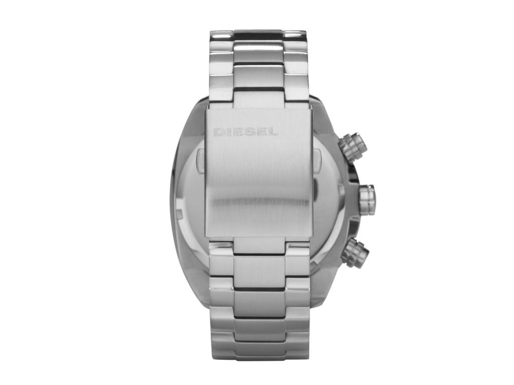 Diesel Men's Overflow Silver Round Stainless Steel Watch - DZ4203