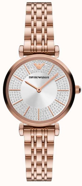 Emporio Armani Women's Rose Gold Stainless Steel Watch AR11446