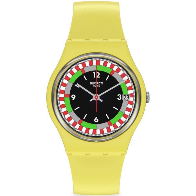 Swatch Yel_Race Unisex Yellow Watch SO31J400