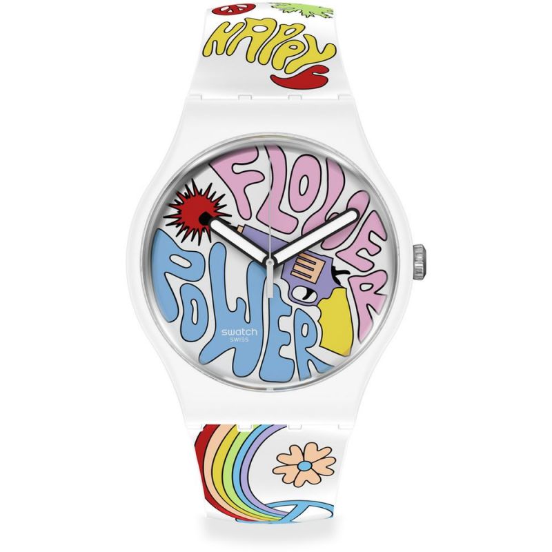 Swatch Power Of Peace Bioceramic Unisex Watch SO32W107