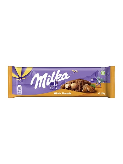 Milka tablet with almonds 270G