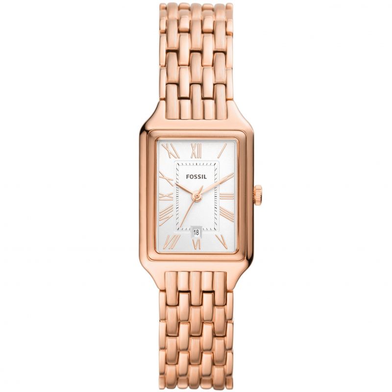 Fossil Raquel Three-Hand Date Rose Gold-Tone Stainless Steel Watch ES5271