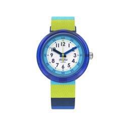 Flik Flak Stripy Blue Watch FPNP112