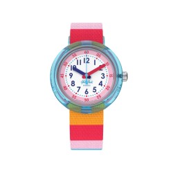 Flik Flak Stripy Pink Watch FPNP113