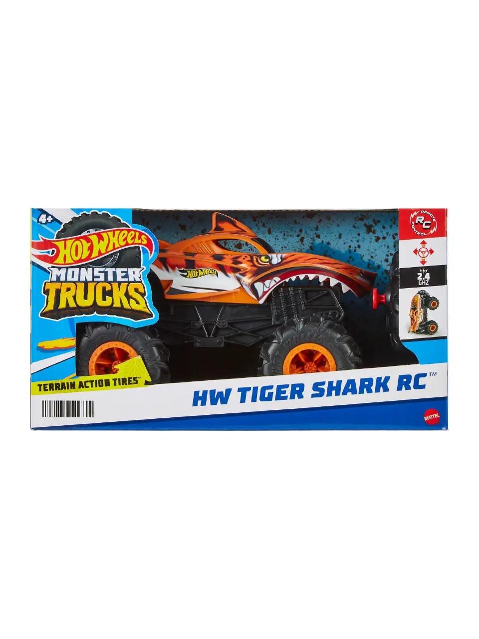 Hot Wheels, hot wheels monster trucks rc 1:24 tiger shark