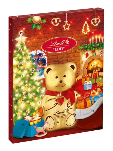 LINDT TEDDY ADVENT CALENDAR 170G