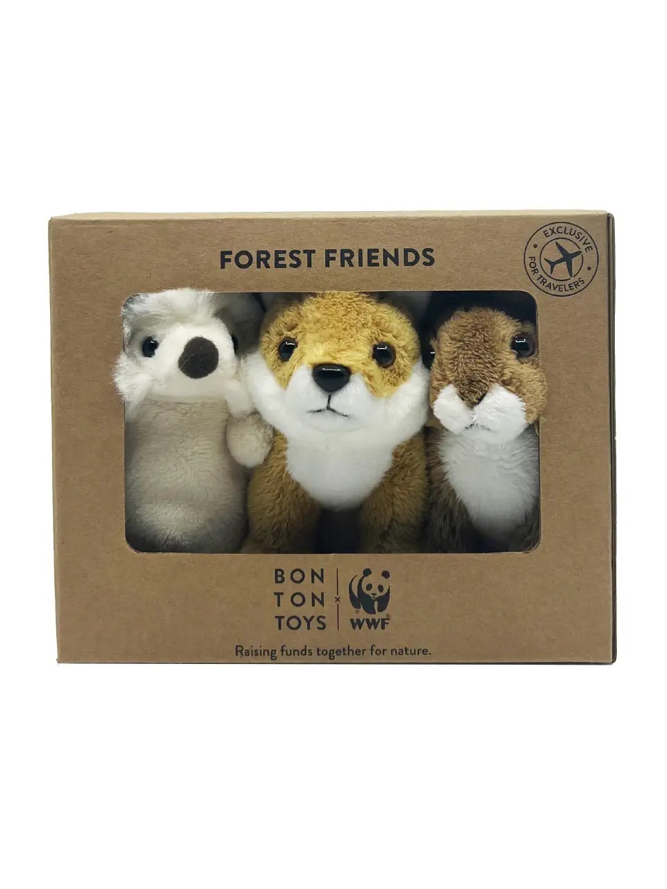 WWF PLUSH TOYS COLLECTION, forest friends 3pcs 10cm