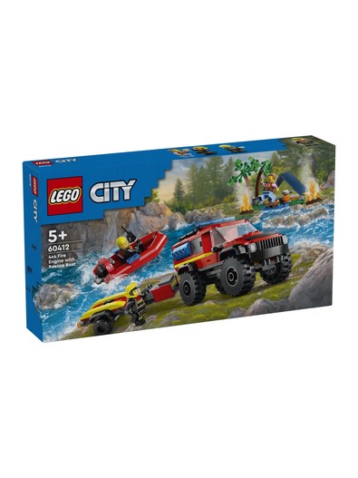 Lego City Firetruck W Boat 60412