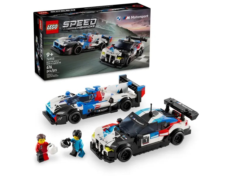 Lego System A/S Speed Champions BMW M4 GT3 & BMW M Hybrid V8 Race Cars 76922