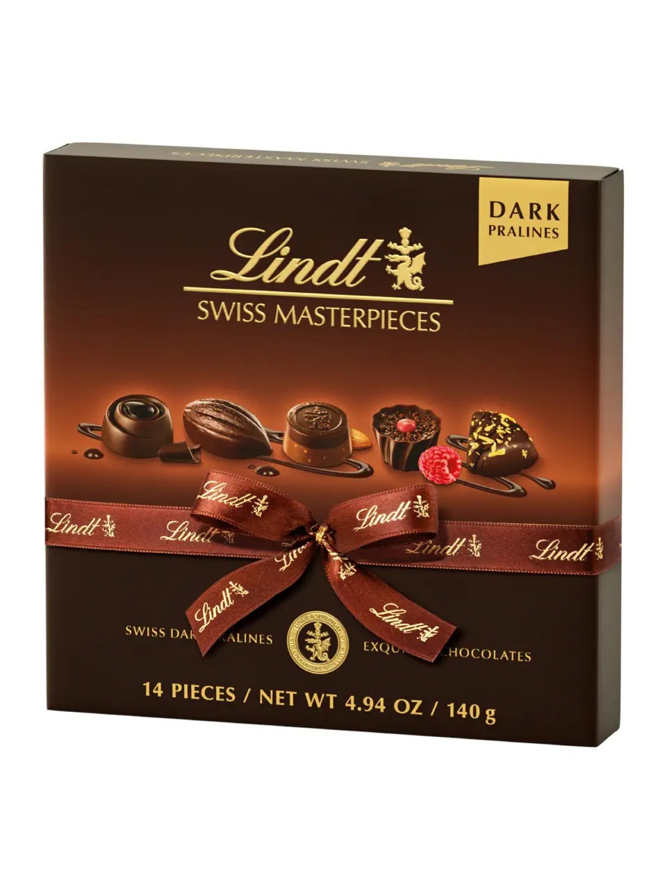 Lindt Swiss Masterpieces dark chocolate pralines 140g