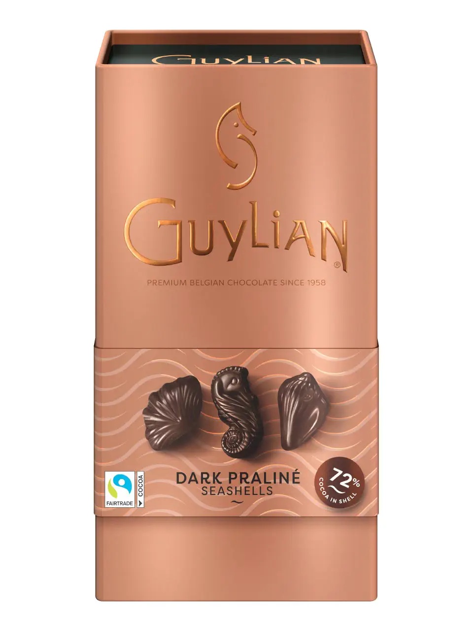 Guylian chocolate seashells dark praline luxe gift box 225g