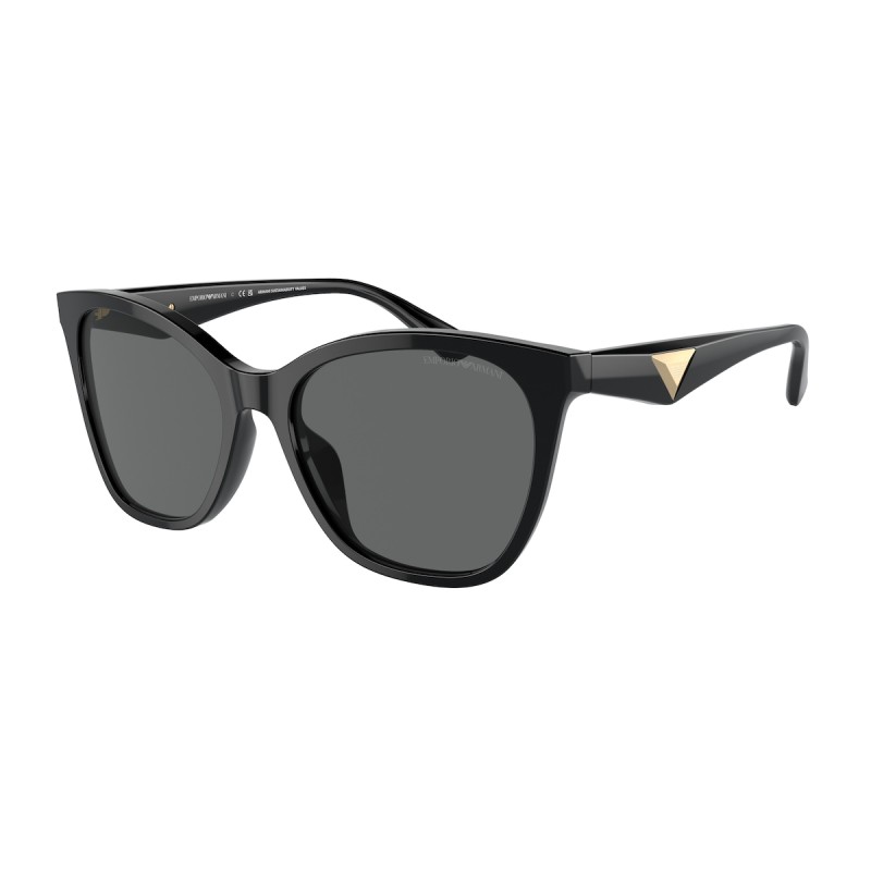 Emporio Armani Shiny Black Sunglasses EA4222U 501787 56