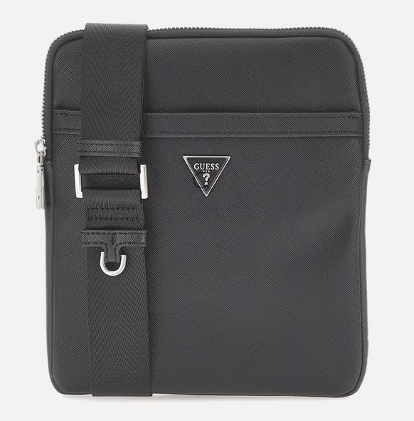 Guess Reseller Men's Black Certosa Crossbody Bag HMECSAP3123 BLA