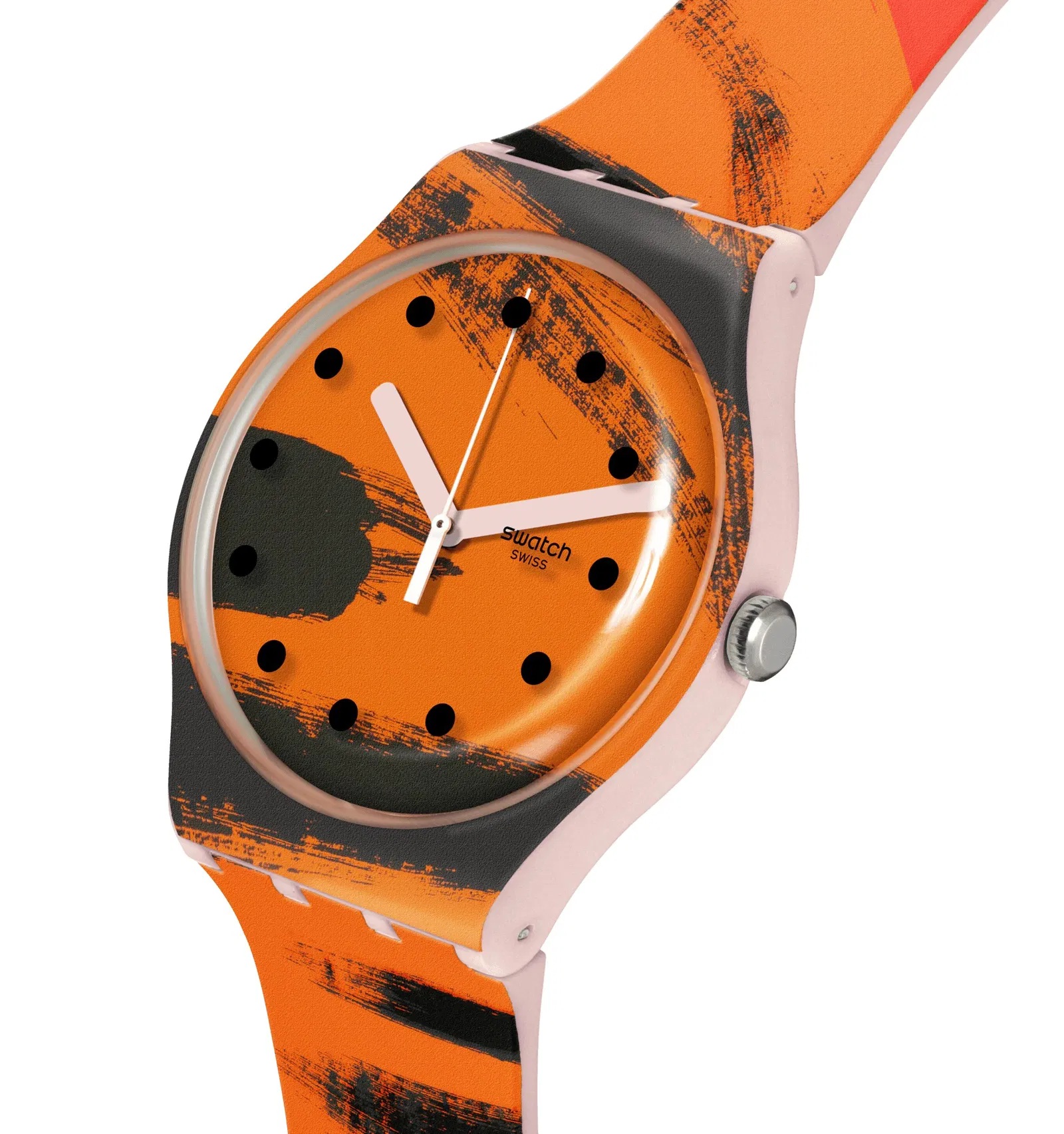 Swatch Barns-Graham's Orange And Red On Pink SUOZ362