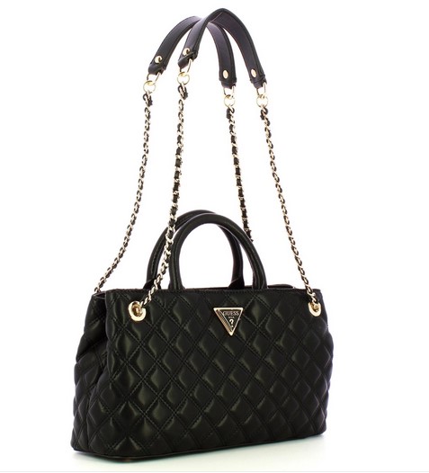 Guess Giully Quilted Satchel Bag HWQG8748090 BLA