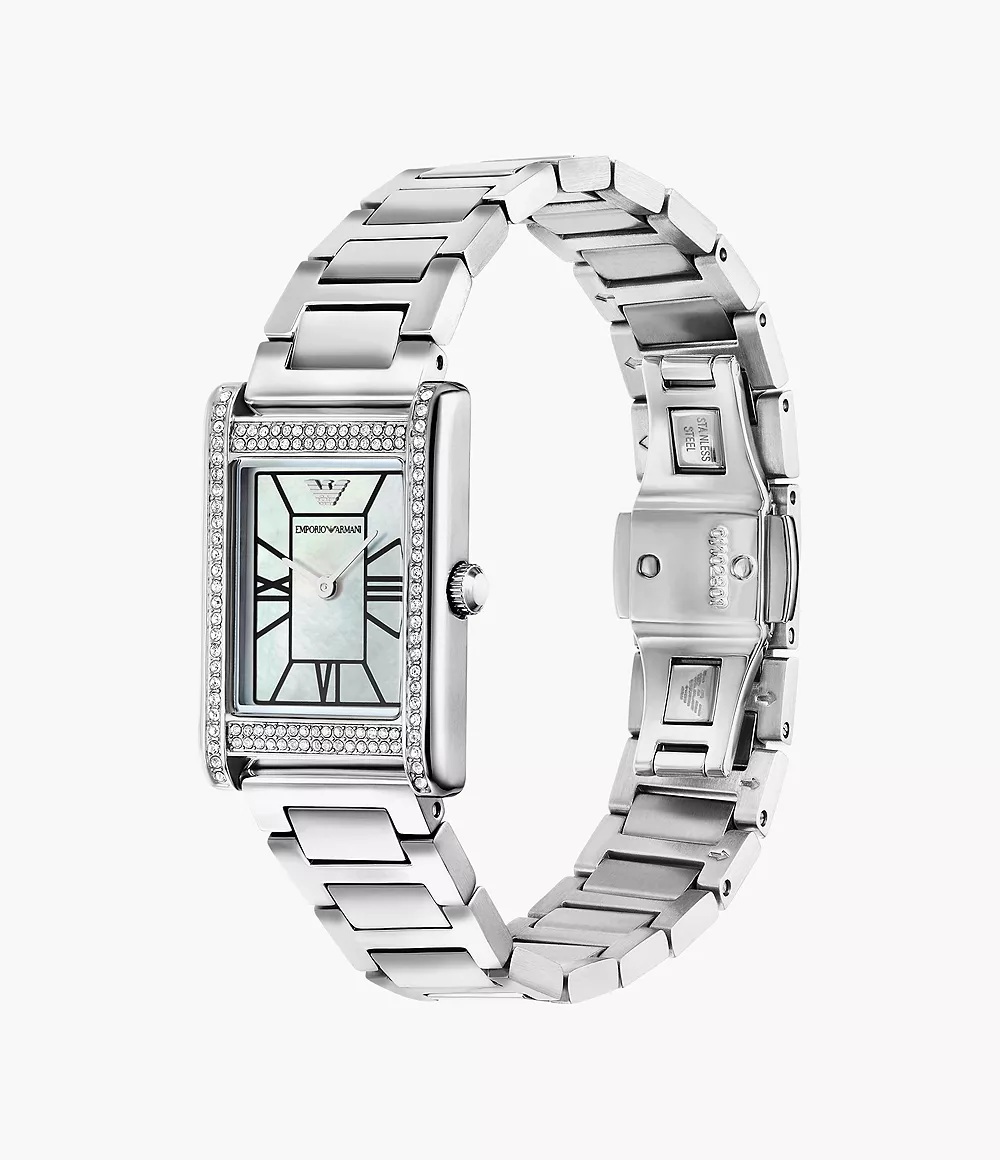 Emporio Armani Two-Hand Stainless Steel Watch AR11625