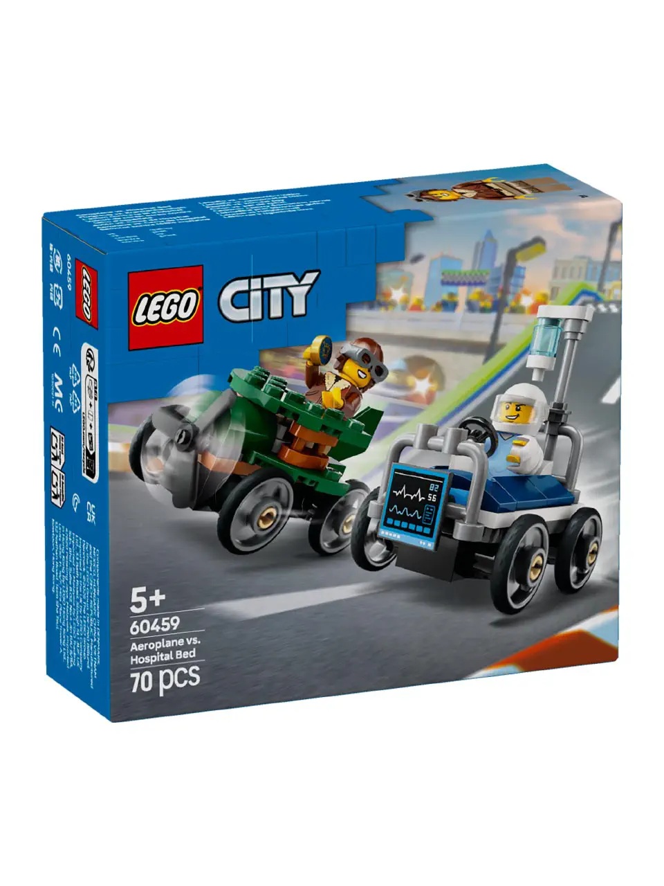 LEGO System A/S, City Great Vehicles, airplane vs. hospital bed race car pack