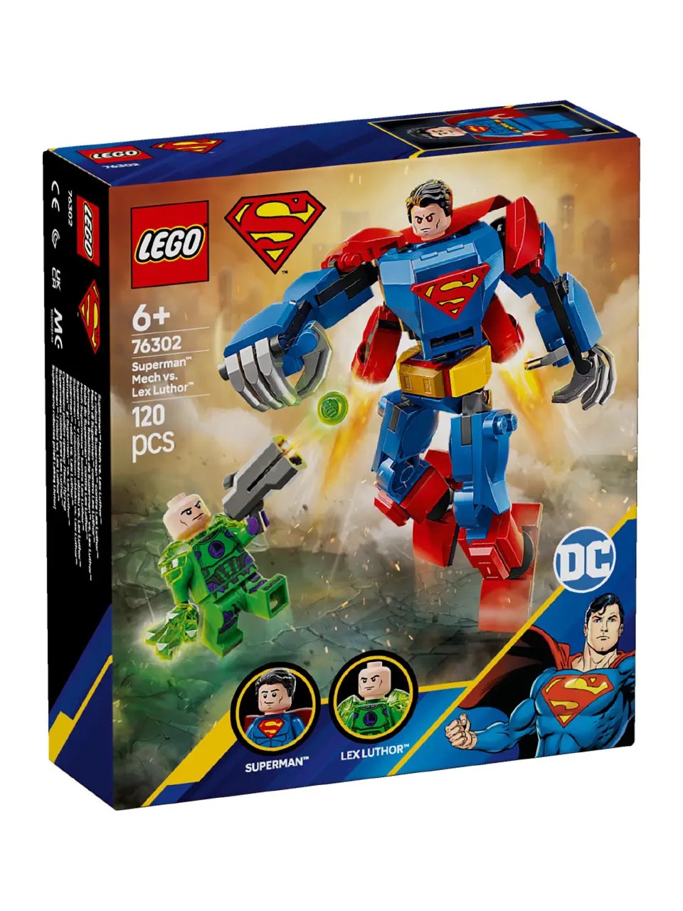 LEGO System A/S, Super Heroes Dc, superman™ mech vs. lex luthor™