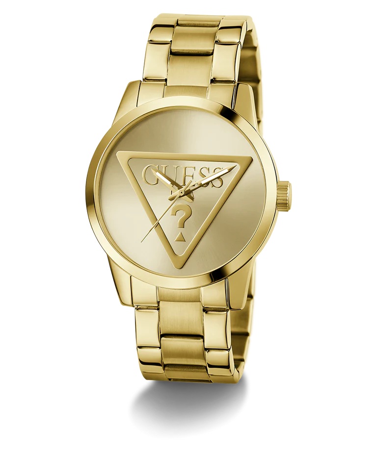GUESS Mens Gold Tone Analog Watch GW0782G1