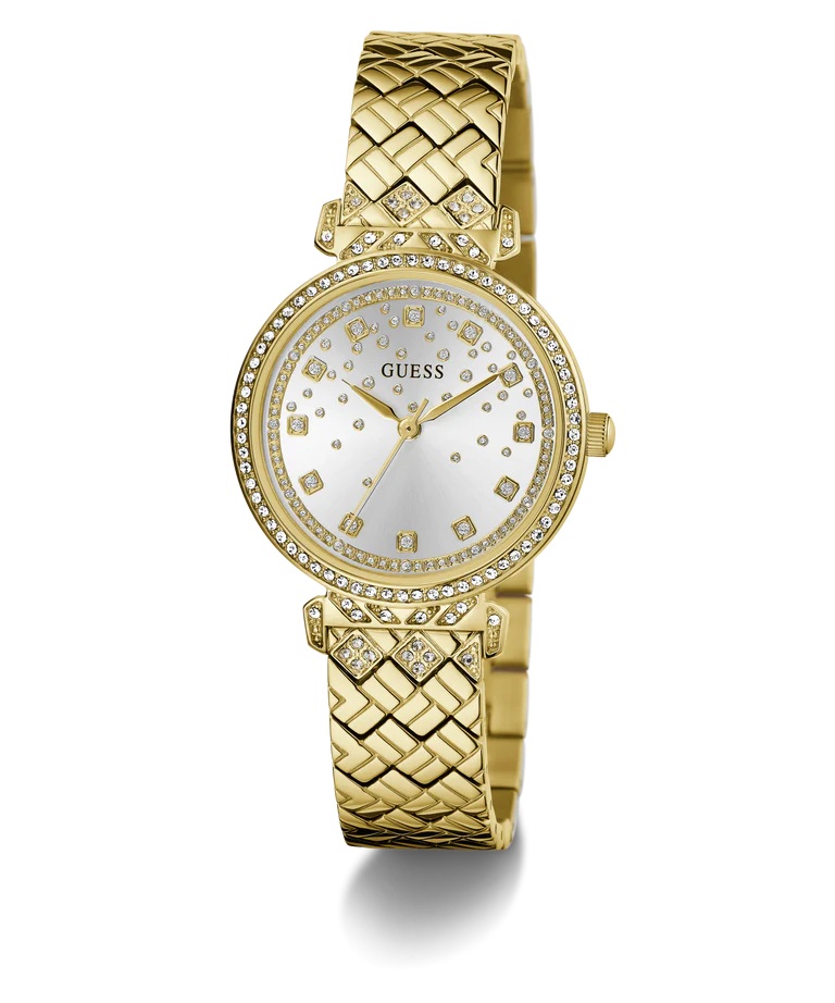 GUESS Ladies Gold Tone Analog Watch GW0763L2