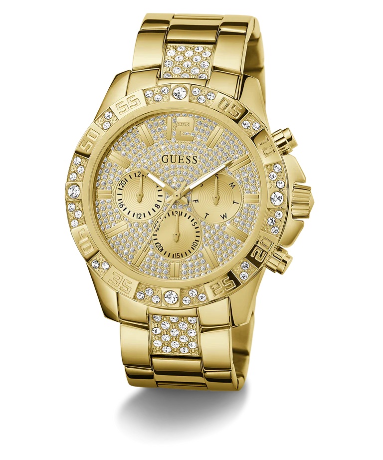 GUESS Mens Gold Tone Multi-function Watch GW0796G2