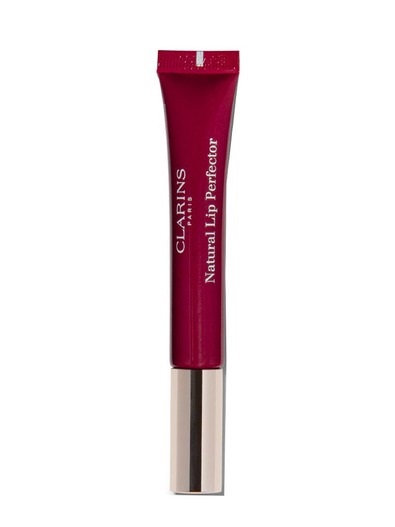 Let dække over lejlighed Clarins Natural Lip Perfector Lip Gloss N° 8 plum shimmer 12 ml