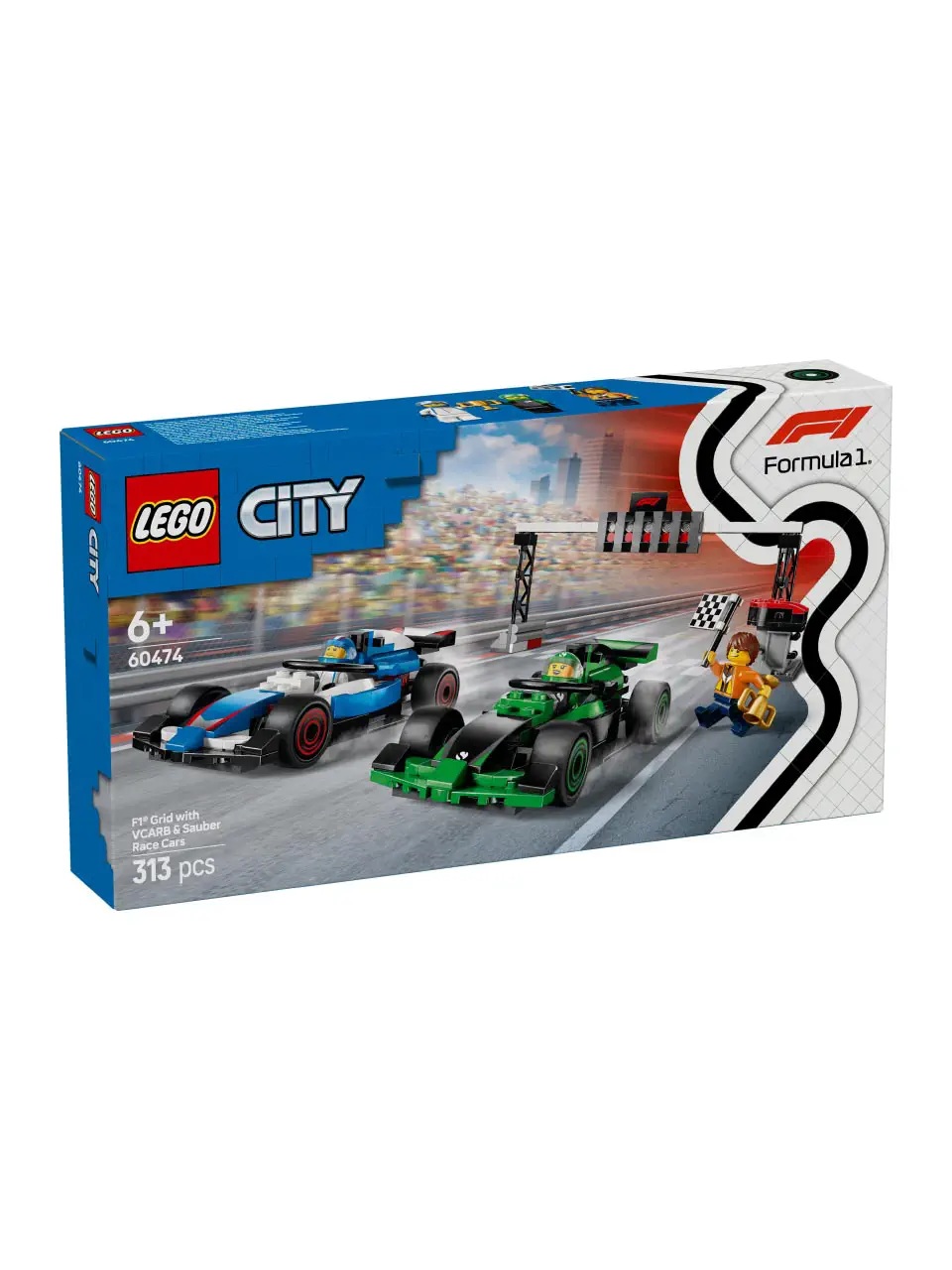 LEGO System A/S, City Formula 1, f1® grid with vcarb & sauber race cars